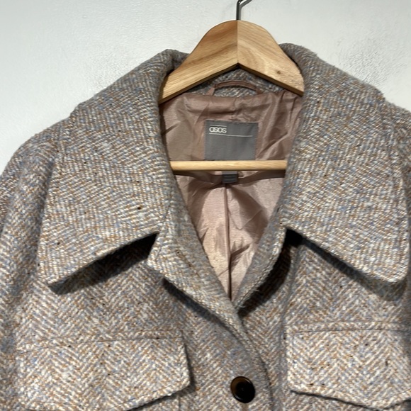 ASOS lined tweed jacket - size 14 - Picture 4 of 10